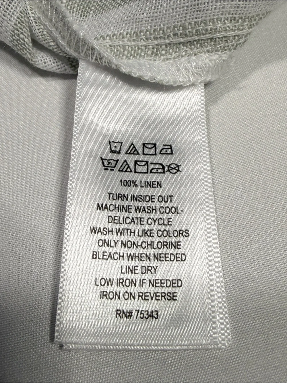NWT Rachel Zoe 100% Linen Striped Shirt—Size L - Picture 2 of 7